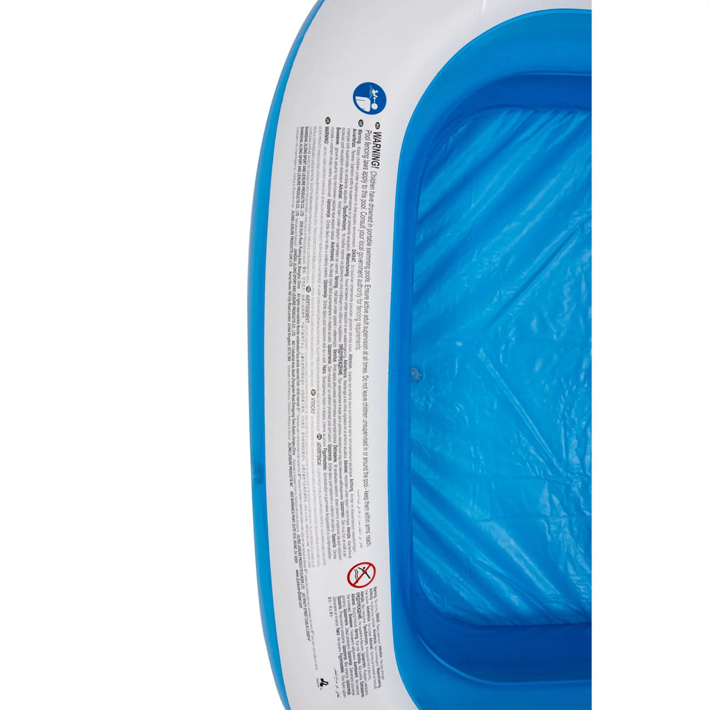 8.5' and Swimming White Rectangular Pool Blue Inflatable