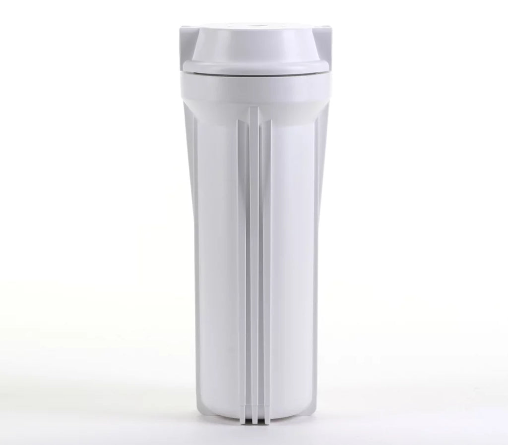 & with For Systems, Flat Ports 10" Housing Filtration White RO White HF2-10WHWH12, 1/2" Hydronix Cap