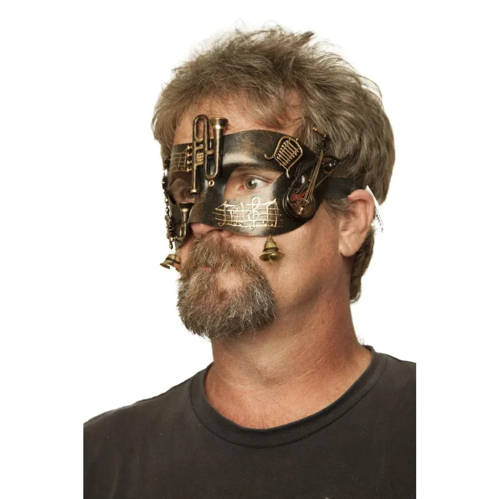 Fashion 63292 Steampunk Musical Copper with Notes, Mask Western