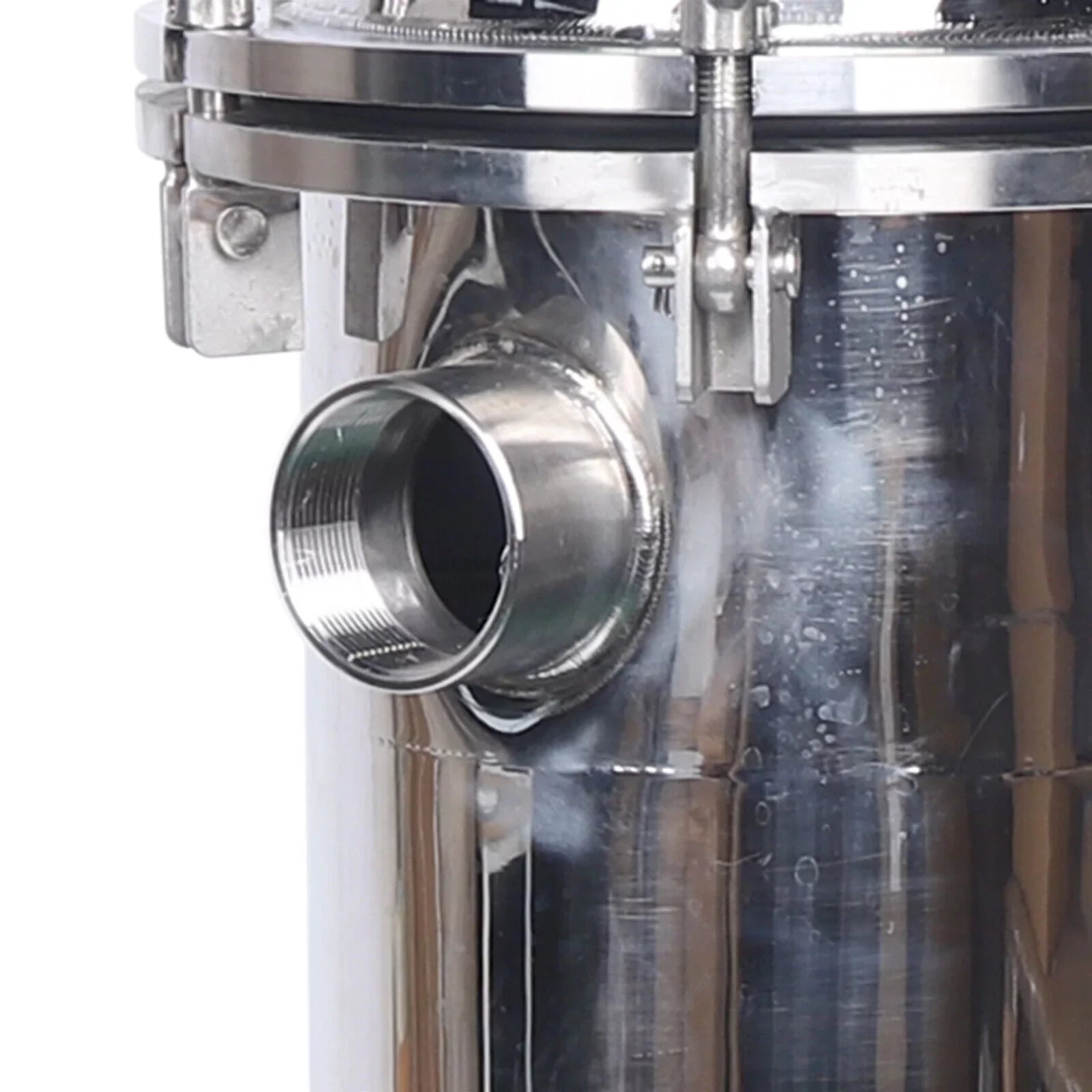 High Steel Pressure Bag 150PSI Stainless In/Out Housing Filter NPT 2in