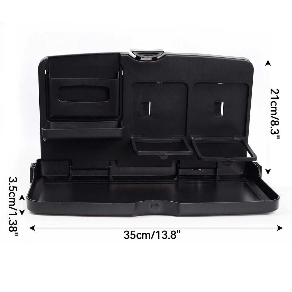 Back Seat 2x Yiyasu Table Food Travel Rear Folding Car Seat Tray Drink Holder Dining Desk