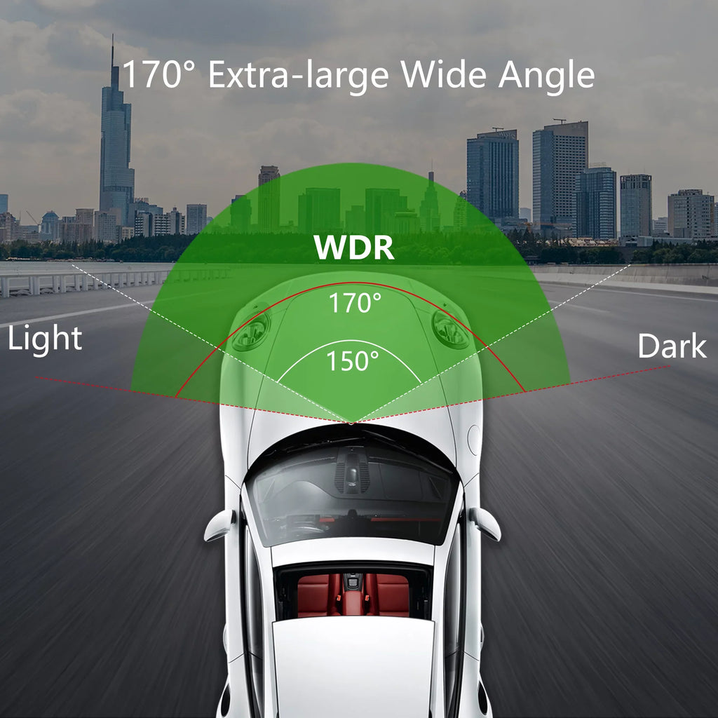 Car 1080P Vision HD Support Loop Camera Angle DVR ADAS Recording Night Recorder 170 Dash Road Wide USB Video