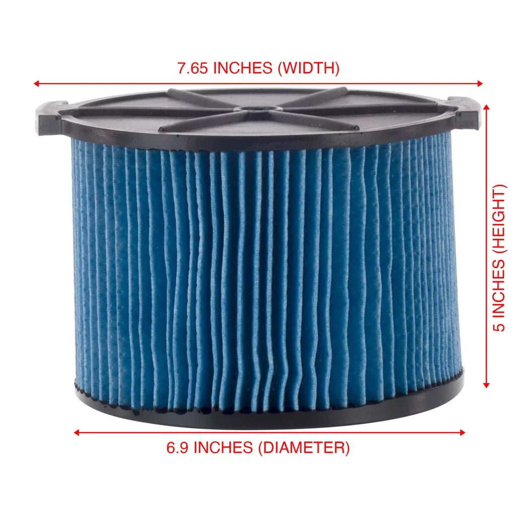 & Wet Part Compatible Dry 26643 VF3500 3-4.5 Vacuums Replacement 3-Layer Dust Filter Gallon Portable RIDGID with Fine 3 Cartridge Pack