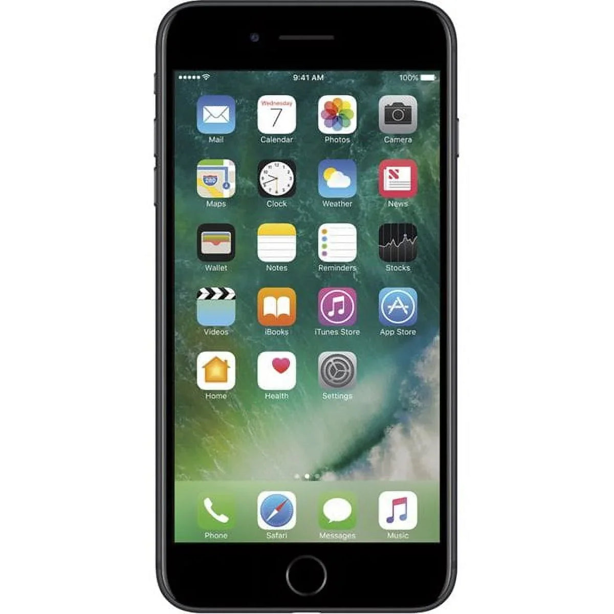 (AT&T (Refurbished) iPhone Restored Black 256GB Plus Apple Locked) Smartphone 7