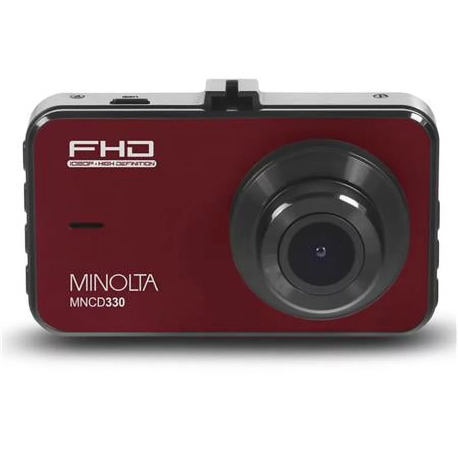 12MP HD 3.0" MNCD330 Full Dash LCD Red Camera, Screen