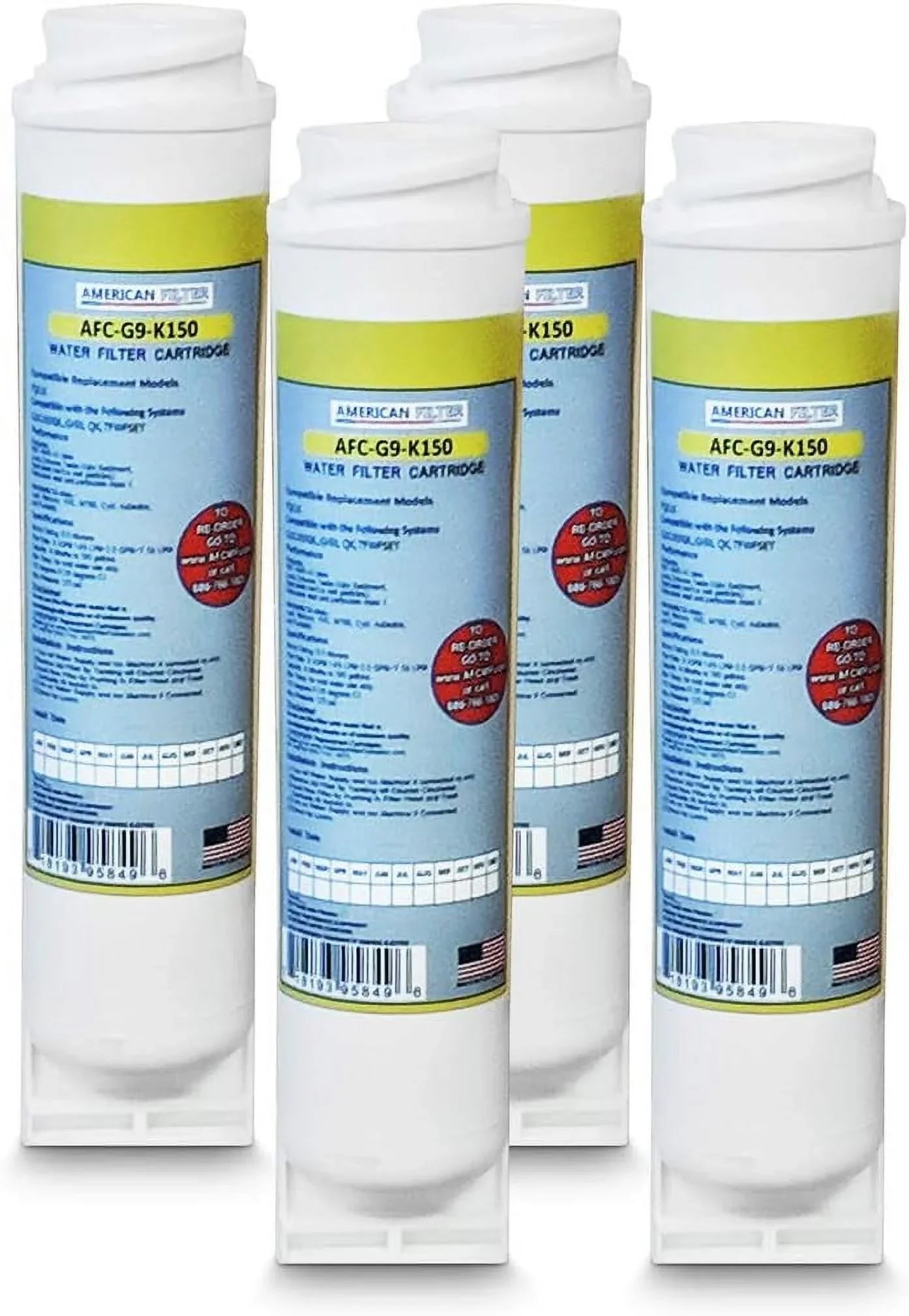 Brand, Model (R) # 4-Pack With AFC-G9-K15, Water Filters Filter, Compatible FQK1K AFC