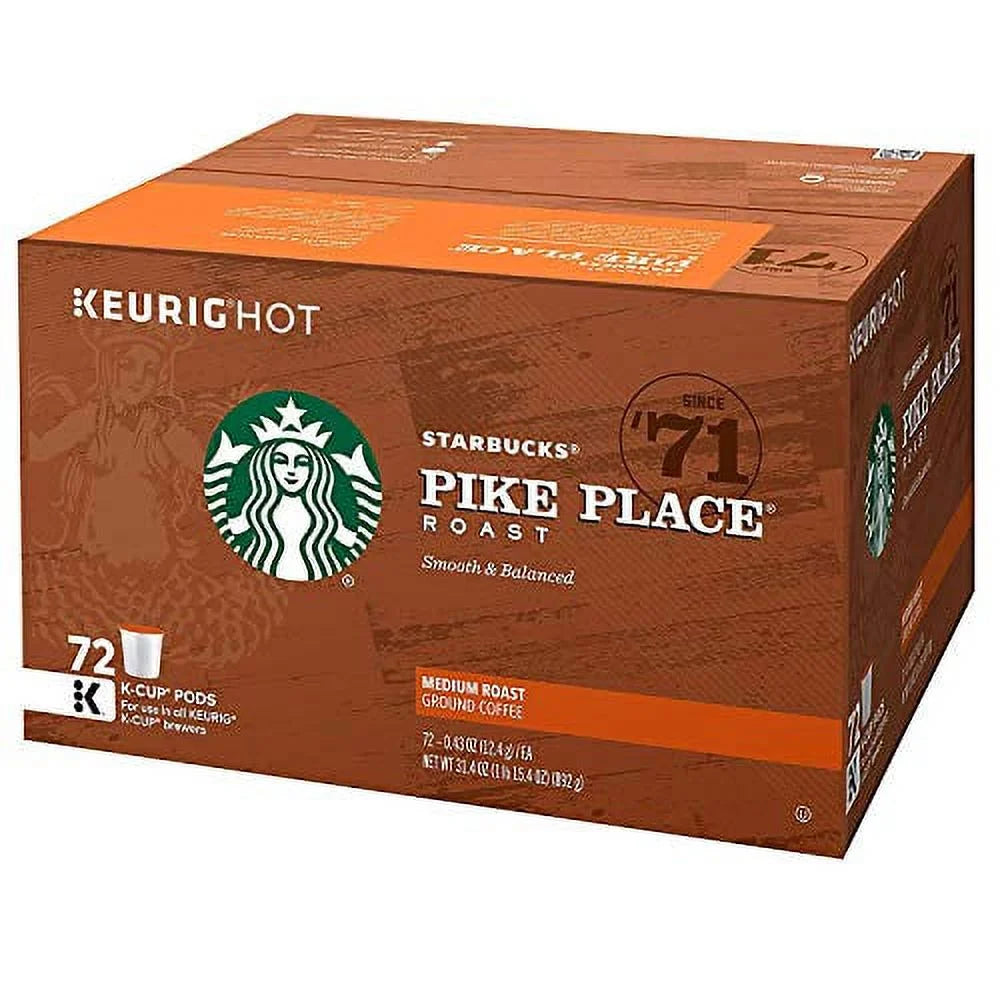 Brewers, Roast boxes Portion K-Cup Place Coffee Count for 72 Keurig K-Cups) Starbucks (3 Pike 24 Packs of