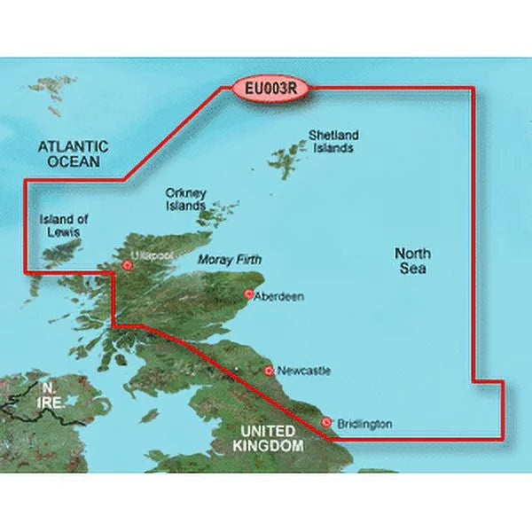 Britain HD - HXEU003R g3 Garmin BlueChart - Northeast Great Coast microSD/SD -