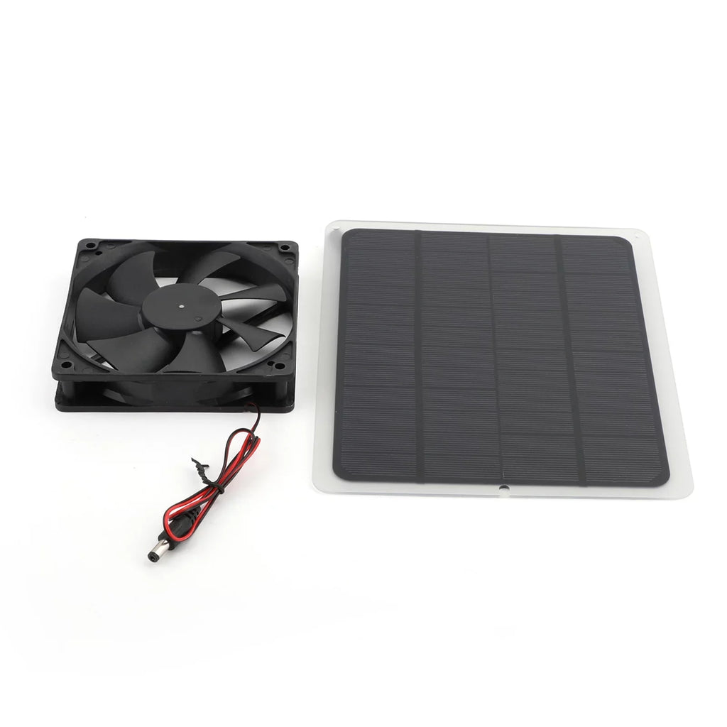 Kit, Chicken 10w Houses Panel For Ventilator Portable Fan Mini Solar Powered Fan Greenhouse Pet House Outdoor 12V Camping Ventilation Cooling Kit, Solar TOPTENG