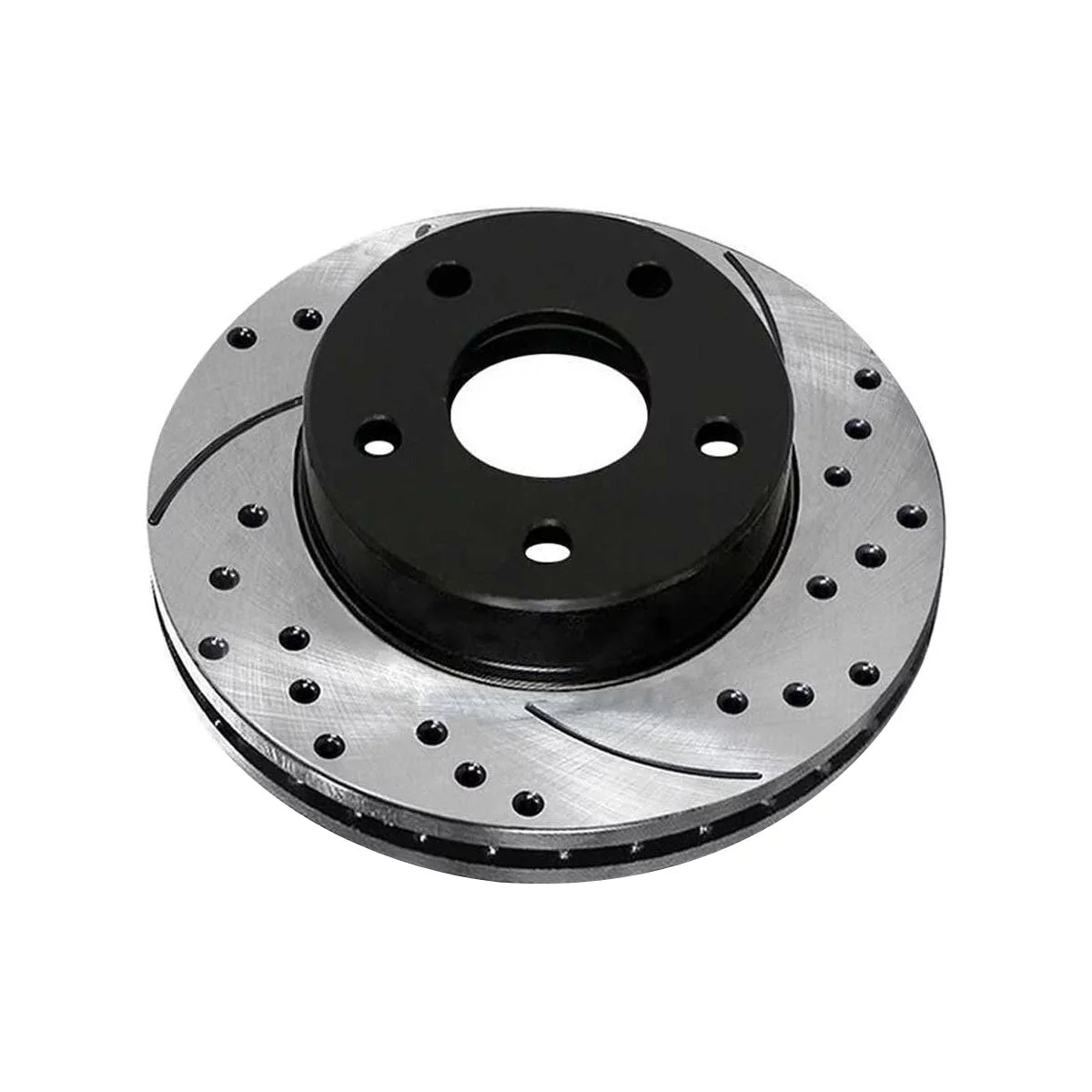 2012 Drilled 2008-2017 1.8L Driver PR63039LR and 2.4L Replacement AWD 2.0L Front 2011 2007-2010 of Side Mitsubishi Passenger FWD AutoShack Lancer Rotors Black Caliber Pair Brake 2 Dodge for Slotted