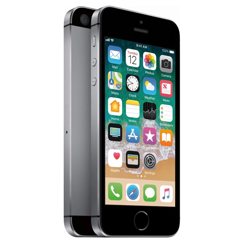 12MP Camera iPhone AT&T (Used) Space with Apple SE - Locked 32GB Gray Phone