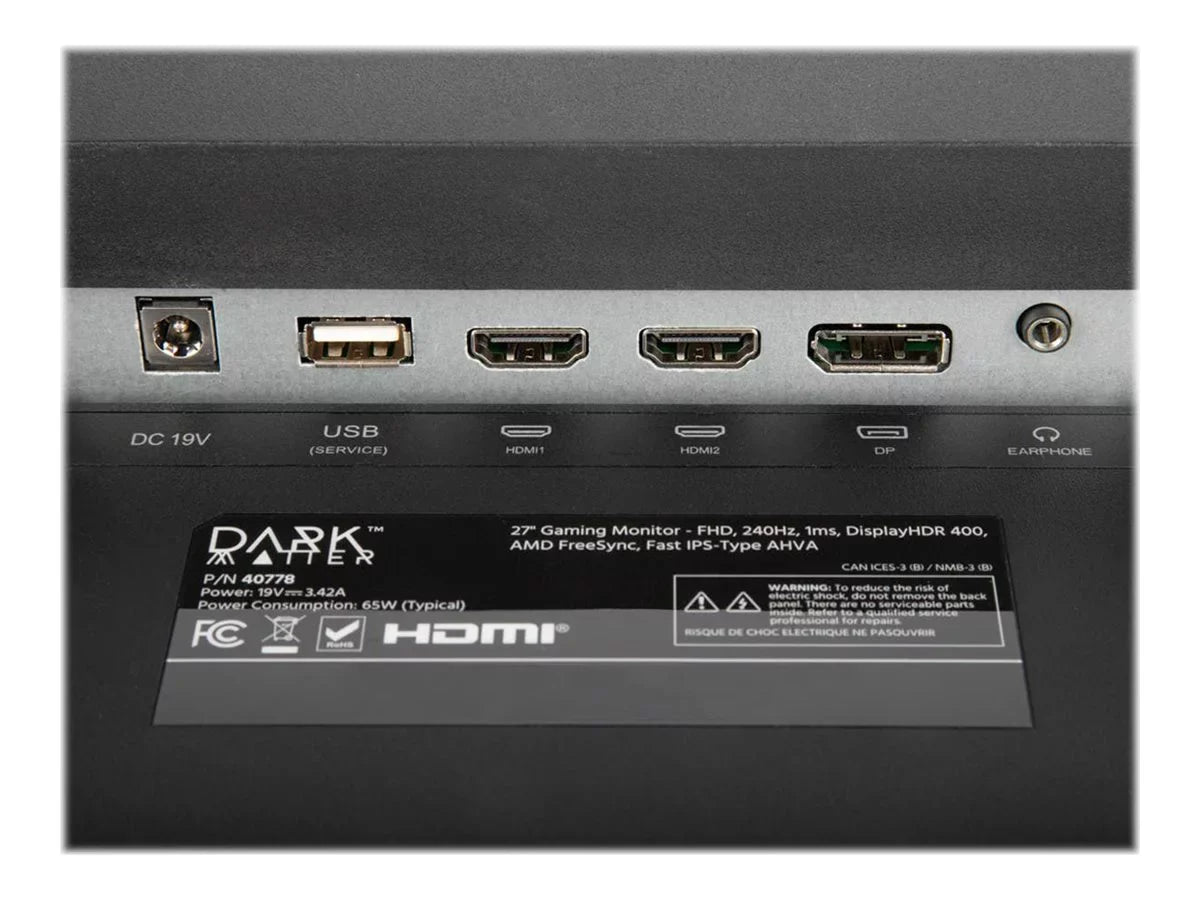 1440 Hz 49" Dark Matter 120 monitor Quad VA 2xHDMI, Dual cd/m - curved 2xDisplayPort - LCD - HD - - x - 4 - - ms @ 3000:1 400 5120 -