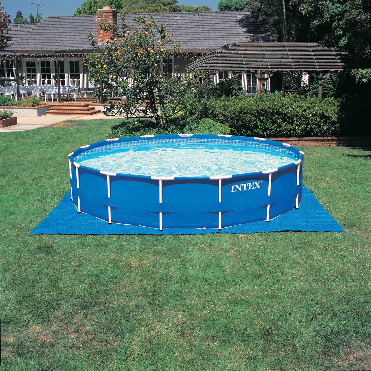 Metal (Older Frame 15-Feet Intex by 48-Inch Pool Set, Model)