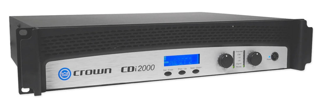 Crown CDi2000 Amplifier+10) Speakers JBL Background Front+2) Commercial 70V 800w