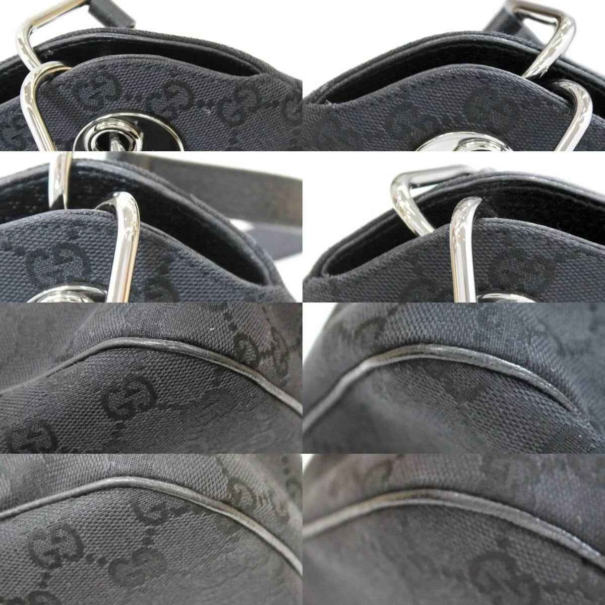 black (Good) tote bag Pre-Owned GG GUCCI canvas Gucci 121023