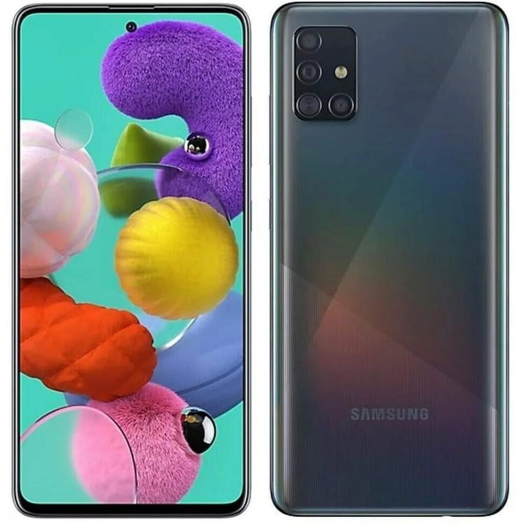 128GB Samsung GSM (Refurbished) A51 A515F Unlocked Black Galaxy Restored