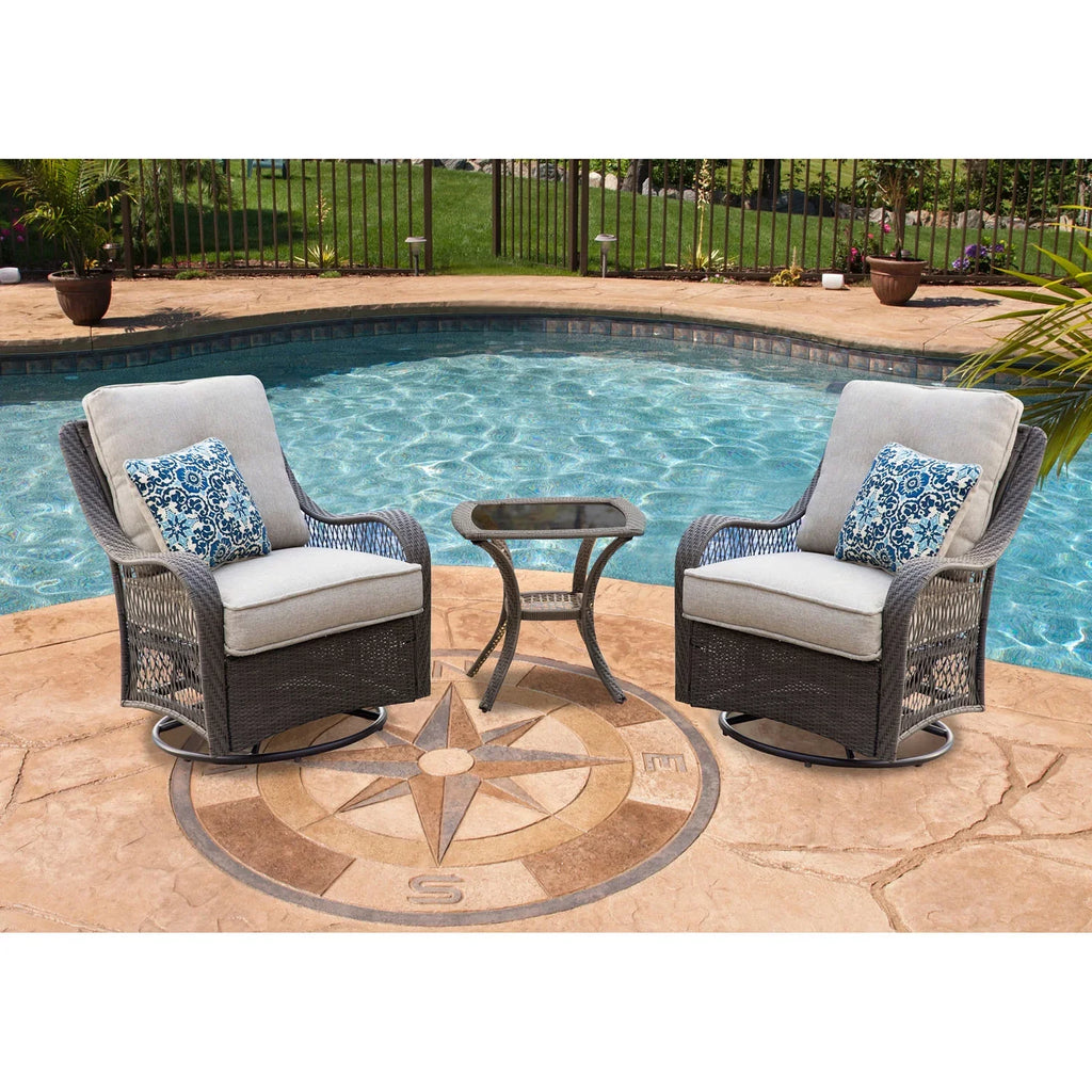Set Chat Patio Gray in Cambridge Merritt 3-Piece