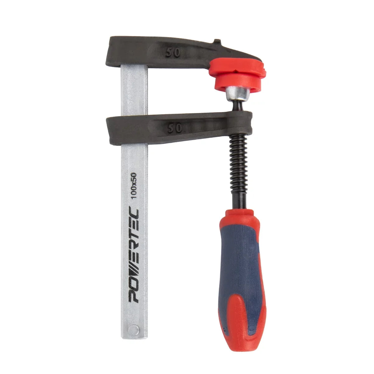 each for lb POWERTEC 4-Inch 330 Style Heavy Duty Woodworking, (71591-P2) F 4PK Capacity Clamps Clamp F Bar