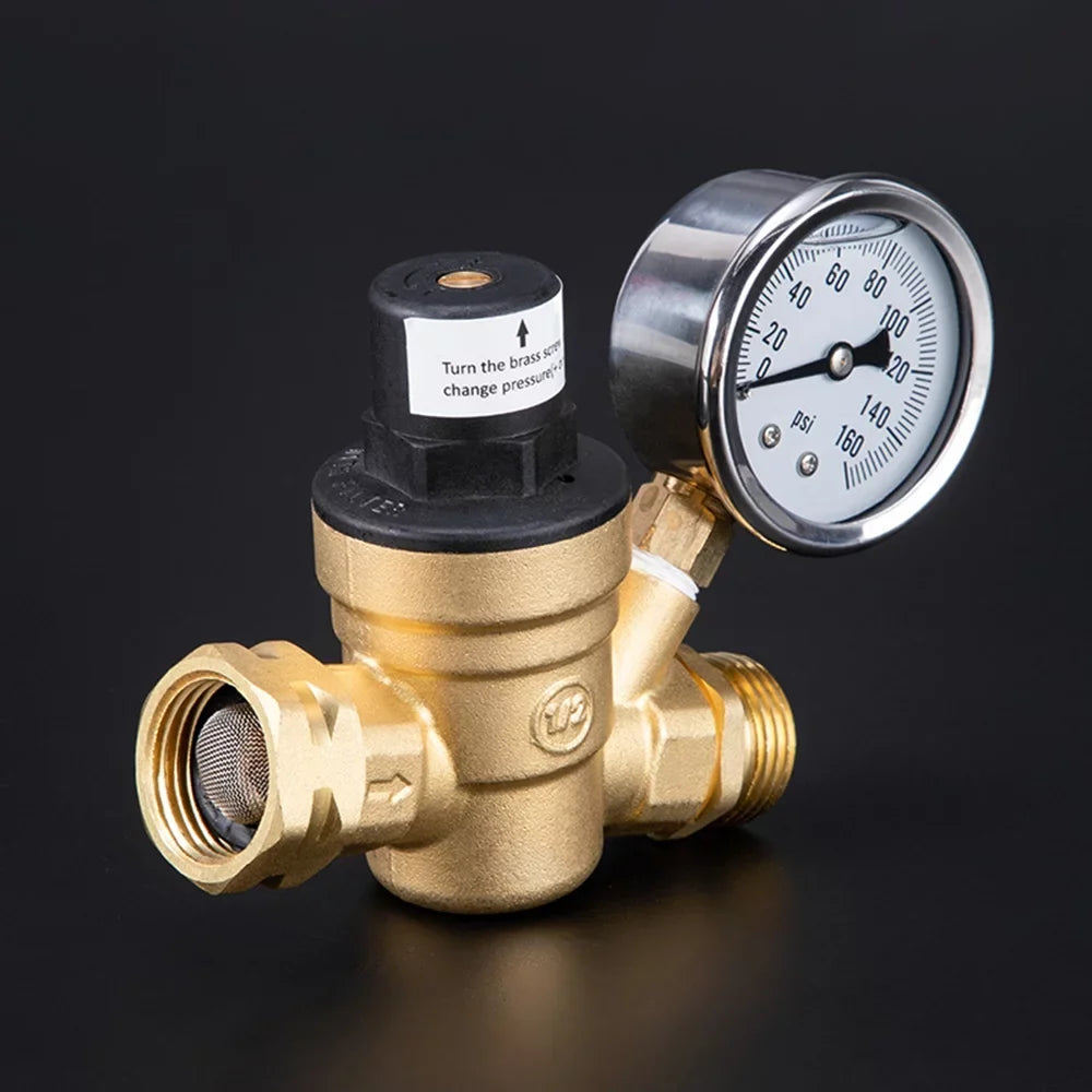 Pressure Screened Valve And And Rv Reducer 0-160psi Water Pressure Filter GoolRC Brass Inlet -free Reducer Brass With With 0-160psi Pressure Adjustable Valve,0-160psi -free With Valve Water