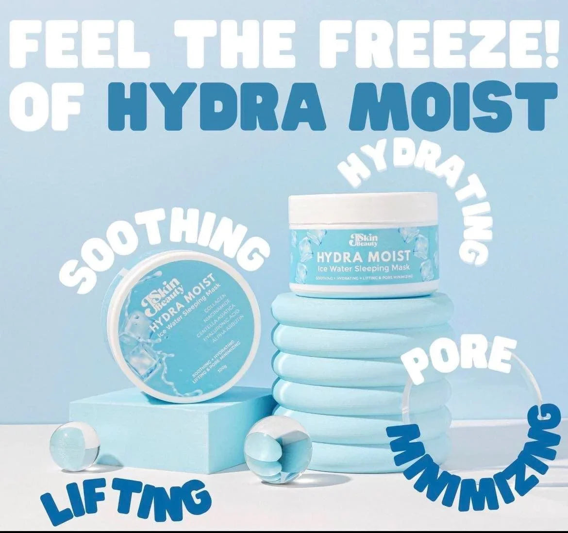 Skin Sleeping Cube Hydra Mask & Water Soap Beauty J Hydra Ice Ice Moist