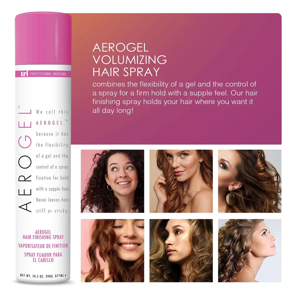 Oz 10.5 Hairspray, Tri Fl Aerogel Finishing Hair