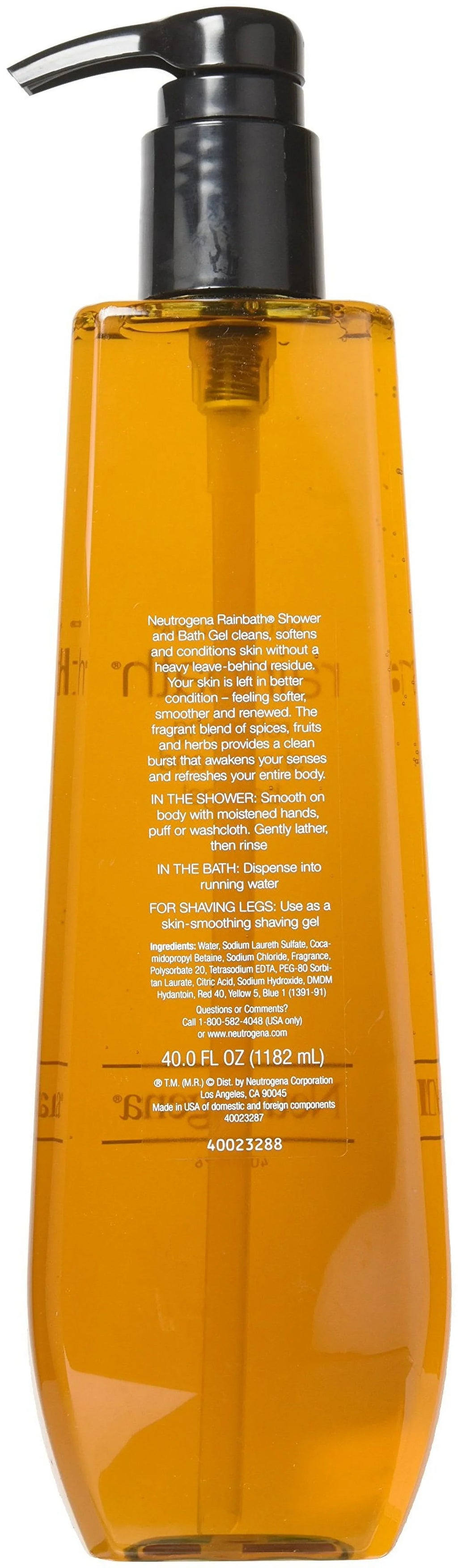 Gel, Rainbath 40 Oz Neutrogena Shower Refreshing Bath Pack) and Original, Fl (3