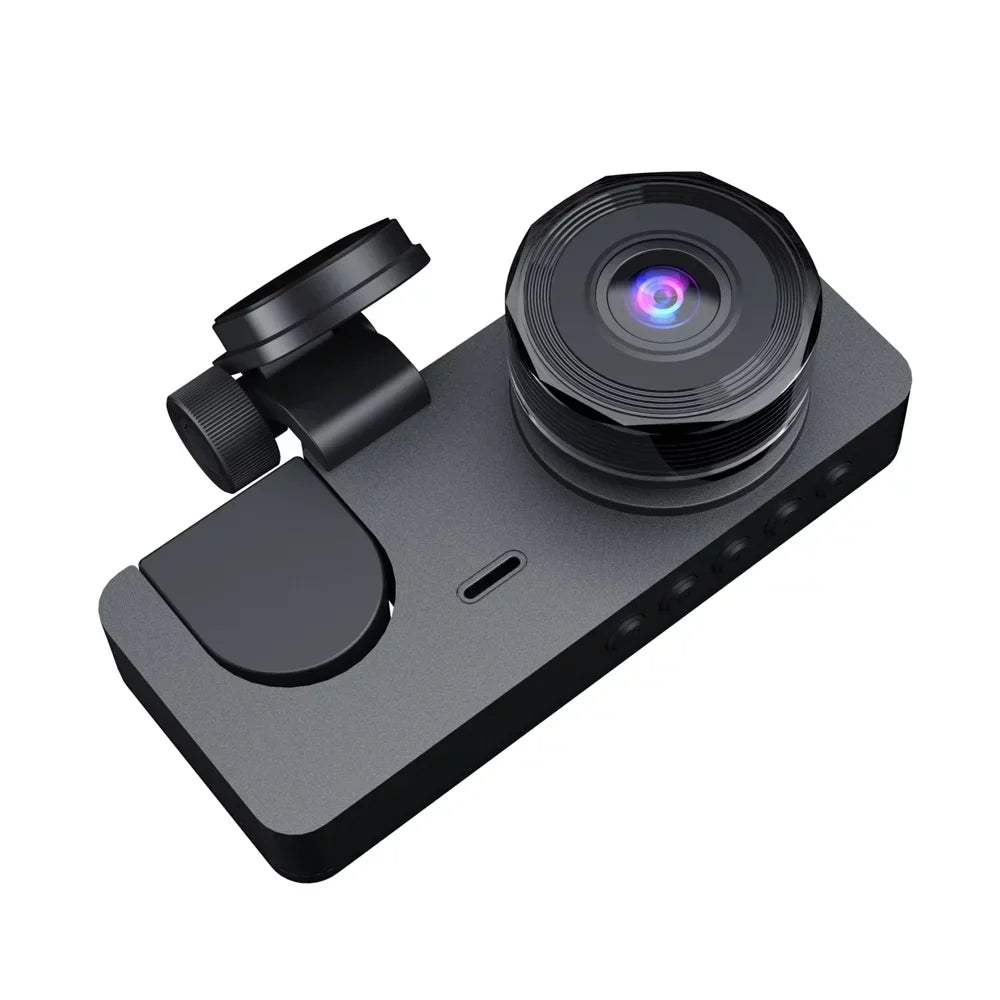 Inside Shinysix Support & One-Key Inch Lock Camera 1080P Recording Motion Rear 2 Detection Dash DVR Driving Screen Camera Dashcam & Front Loop Night-Vision Recorder