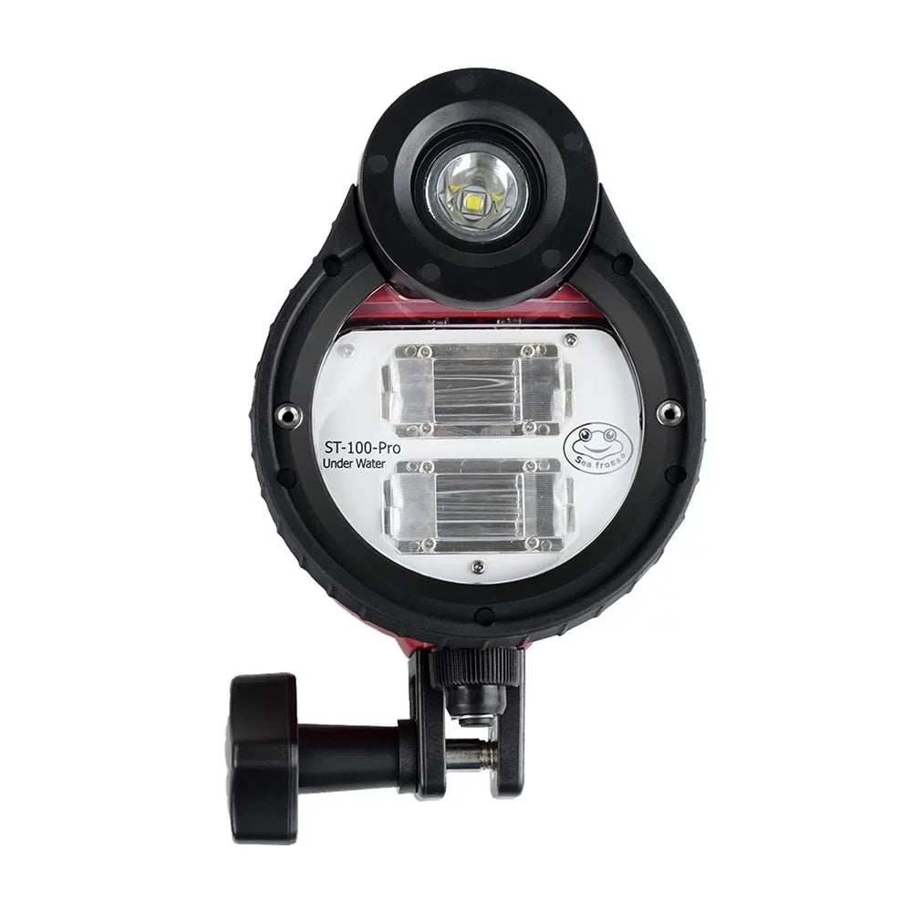 With Case Max. lamp,Optic Cable Optic frogs Waterproof 5600k 100m/328ft Waterproof Max. With Optic St-100- With Flash Qisuo 5600k Cable Sea 100m/328ft Dsfen