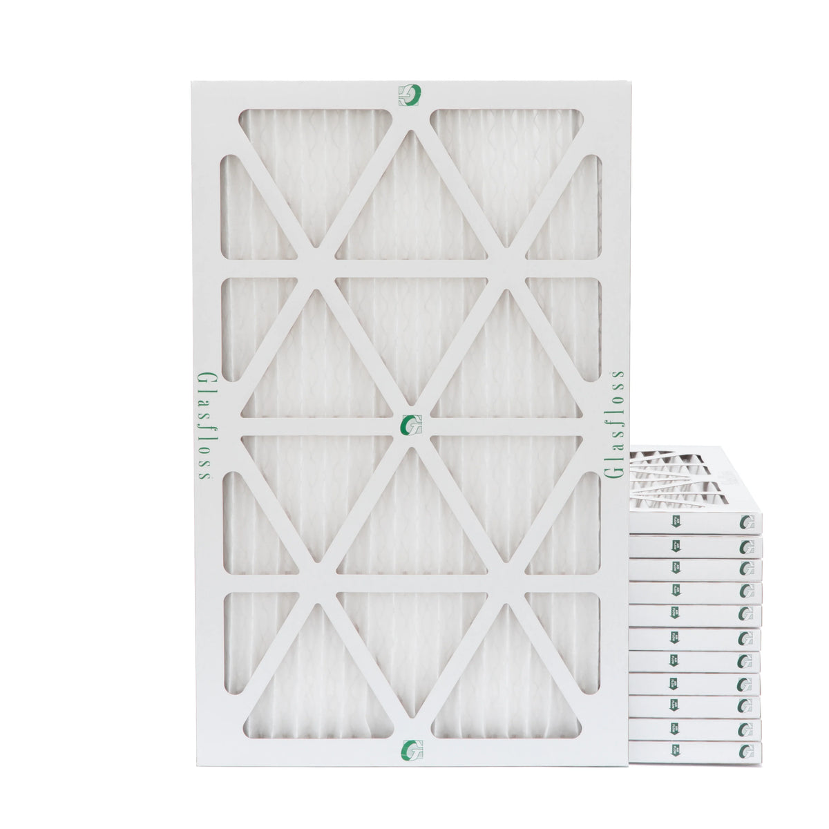 x 10 Filters Pleated Glasfloss. Pack 12 Air Size: 11-1/2 7/8 of MERV Actual 12x20x1 by 19-1/2 x