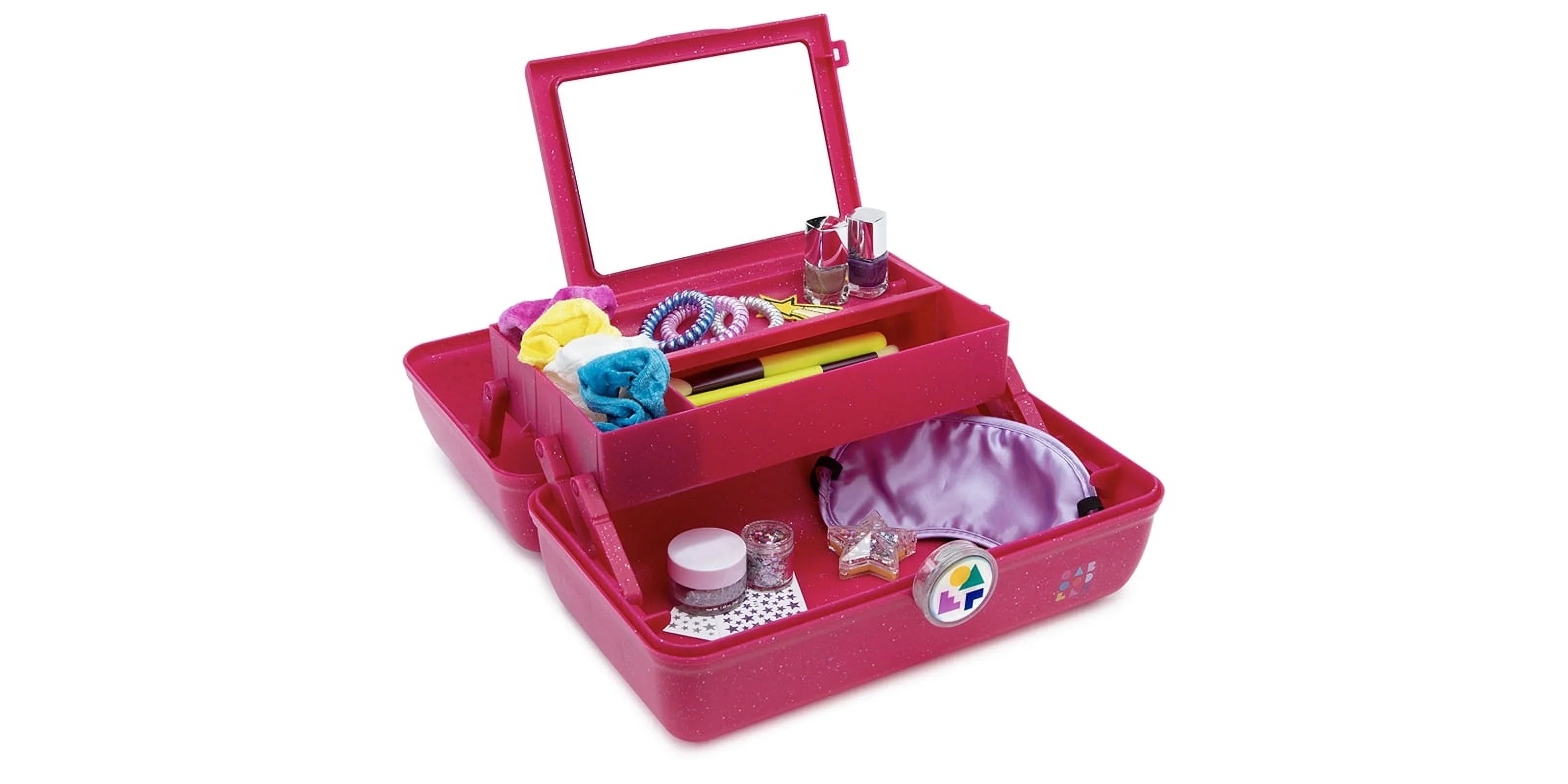 Pink Caboodles On-The-Go Deep Makeup Box, Sparkle Girl