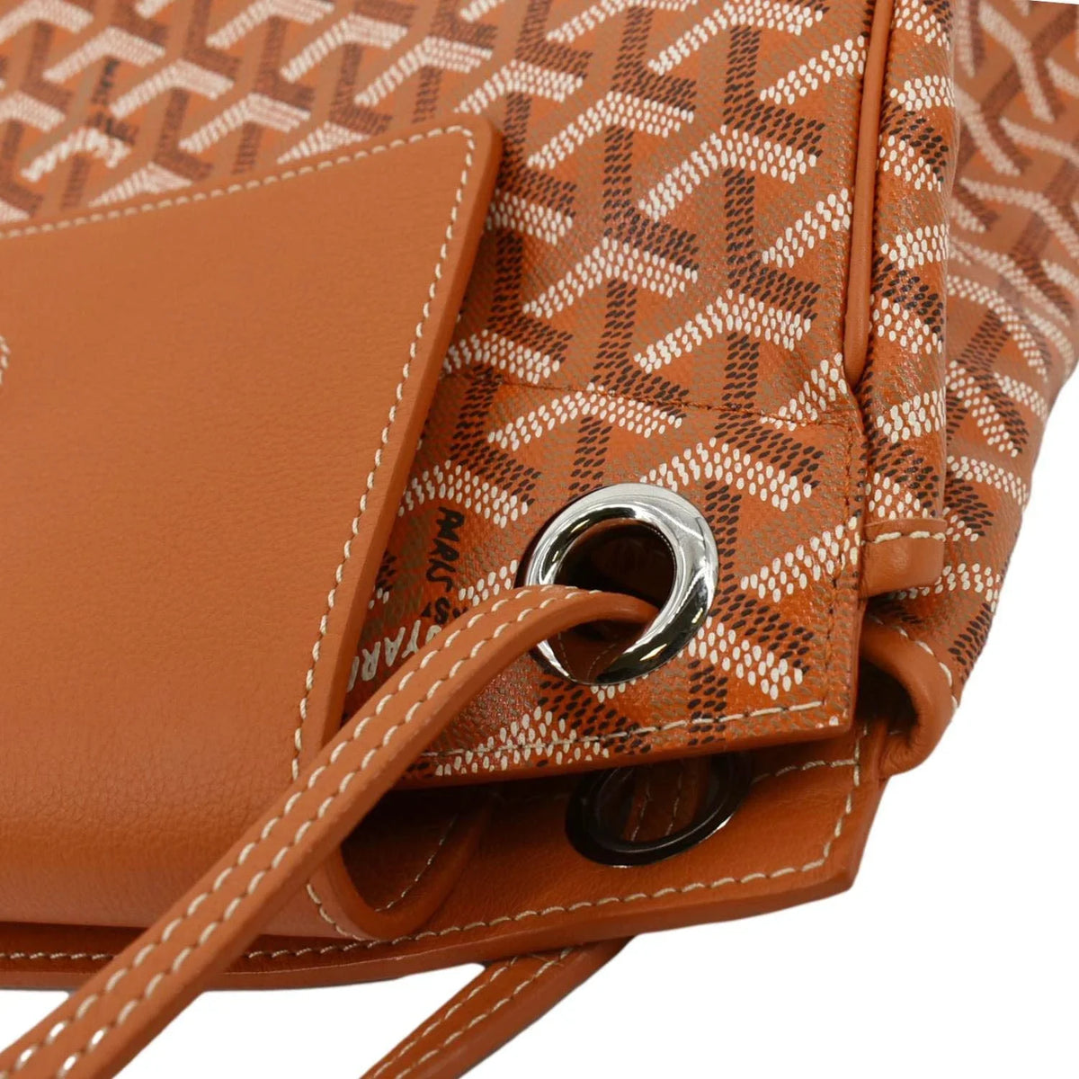 GOYARD Rouette Orange Pre-owned Shoulder Soft Bag Canvas
