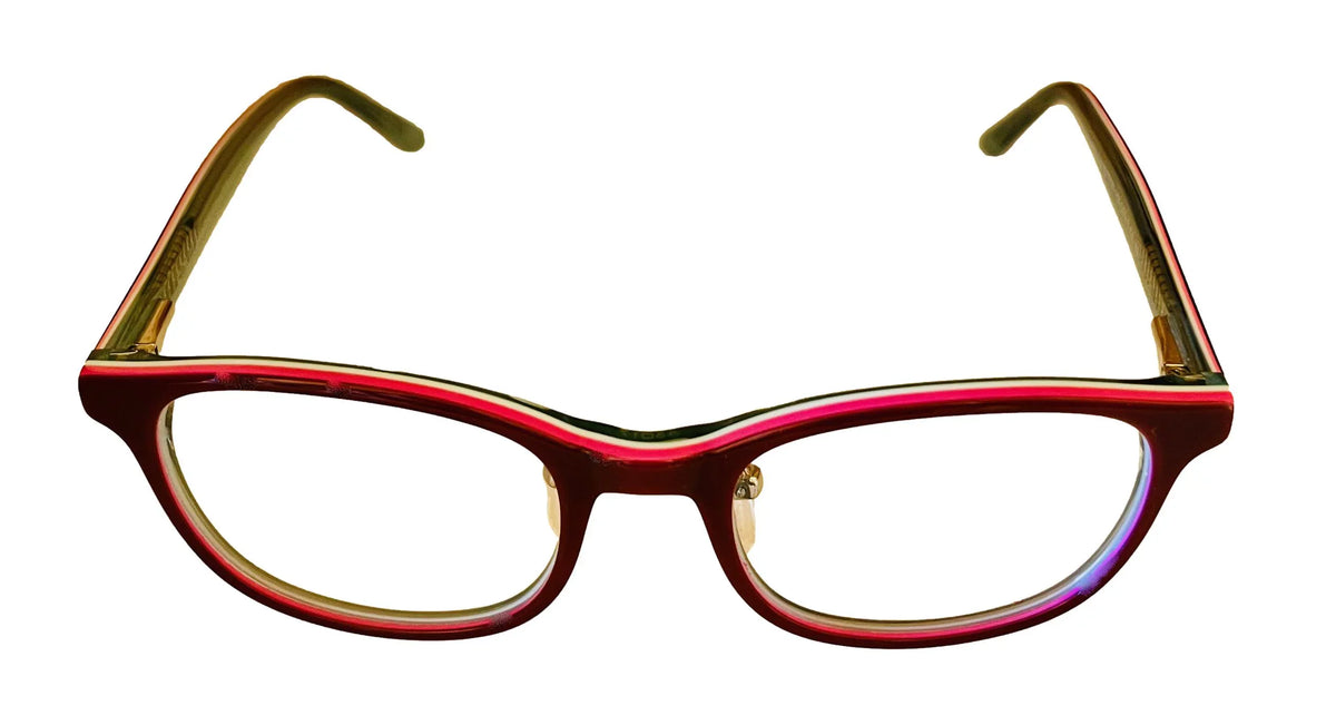 285 Soft Plastic Girls Eyewear 45mm Kitty Frame Rectangle Red Hello