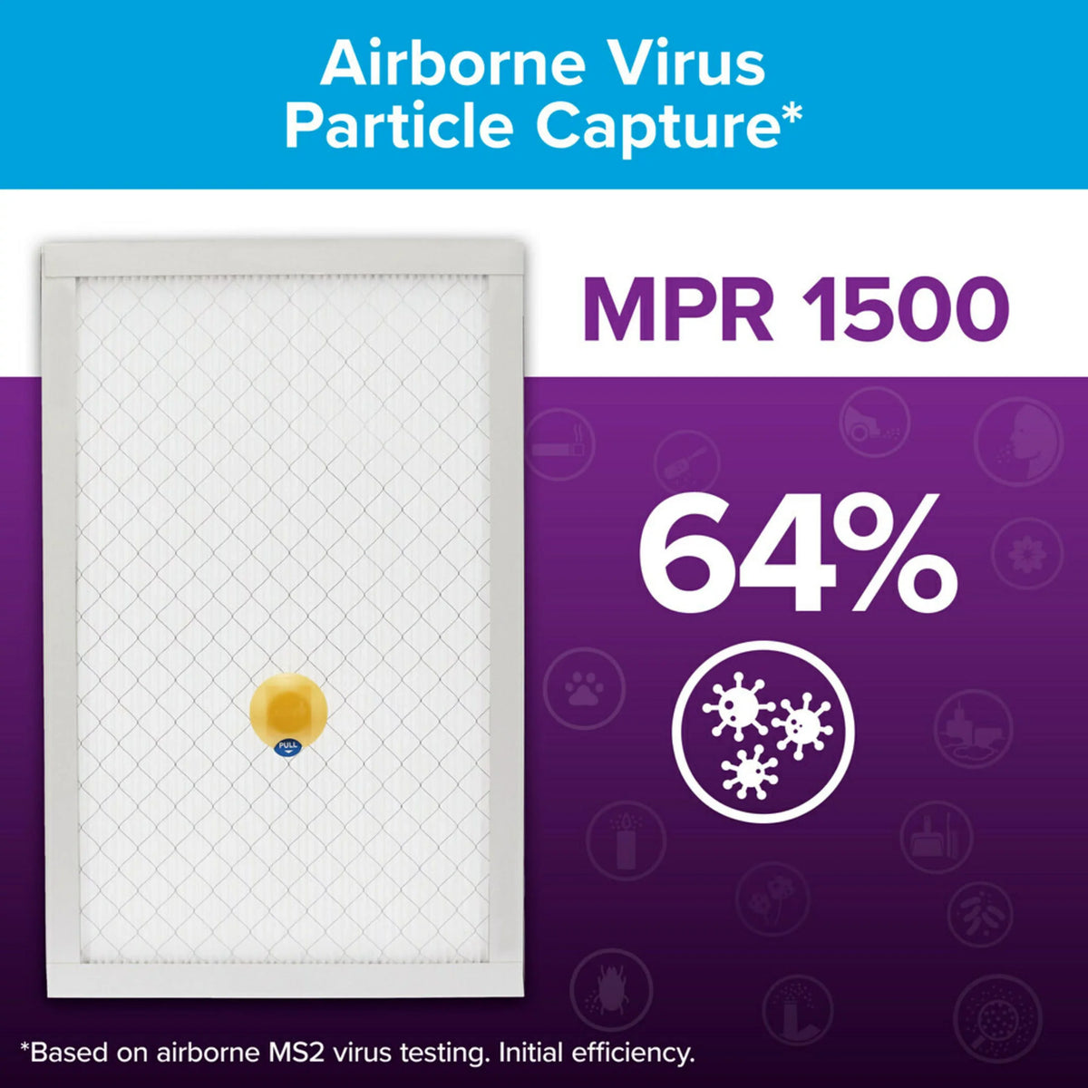 Bacteria Smart Virus 12, Viruses, Allergens, Filter, & Bacteria, Air 16x20x1, 4 Captures MPR, Allergen, MERV by and Filtrete 3M, Furnace HVAC 1500 Filters