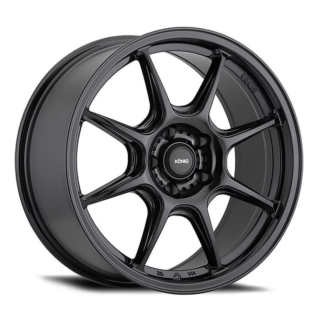 Konig Black Lockout Wheel Gloss 17x8 102B +38et 5x100