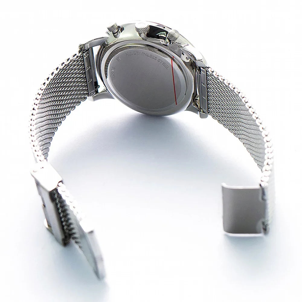 Watch, FS5382) Stainless Fossil Color:Silver-Toned Men's Casual 'Neutra Chrono' Quartz Steel (Model: