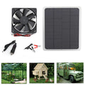 Kit, Chicken 10w Houses Panel For Ventilator Portable Fan Mini Solar Powered Fan Greenhouse Pet House Outdoor 12V Camping Ventilation Cooling Kit, Solar TOPTENG
