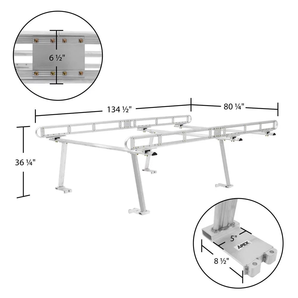 Cap Aluminum Rack Universal CAP-RACK-ALUM Truck Apex