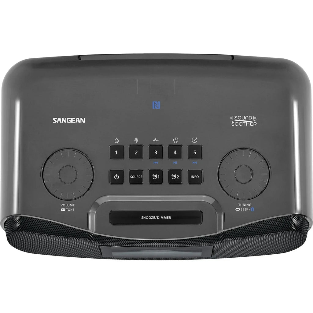 Clock Radio Sangean Display Am/Fm Lcd Atomic With Rcr22