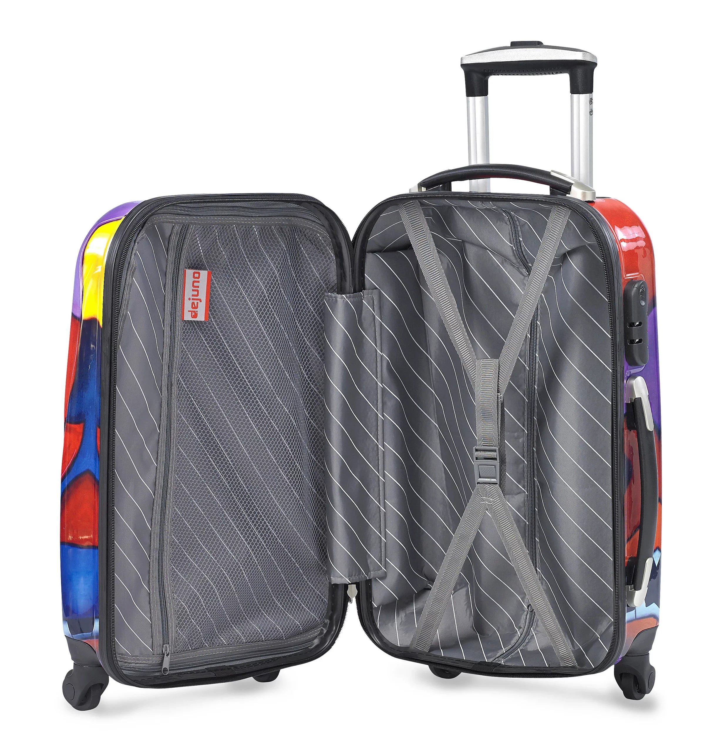 '- Set Upright Luggage Hardside Jazz Dejuno 3-Piece Lightweight Spinner