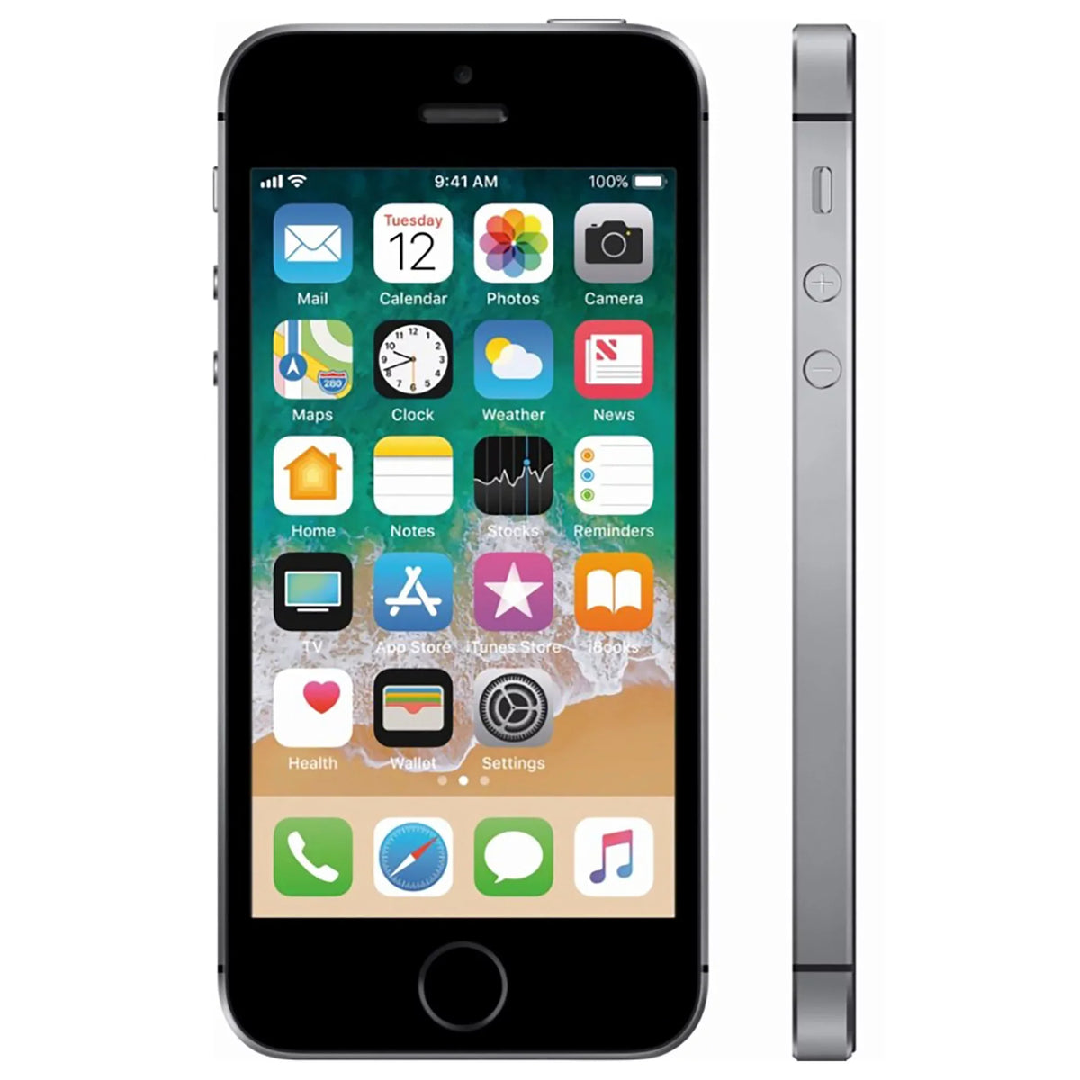 12MP Camera iPhone AT&T (Used) Space with Apple SE - Locked 32GB Gray Phone