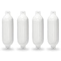 Ribbed 23 Piece Docking Dock Eye in. - Fender, Guard Kapsco White x Twin Moto Mooring Bumpers 6.5 Boat Pontoon Vinyl Inflatable 4