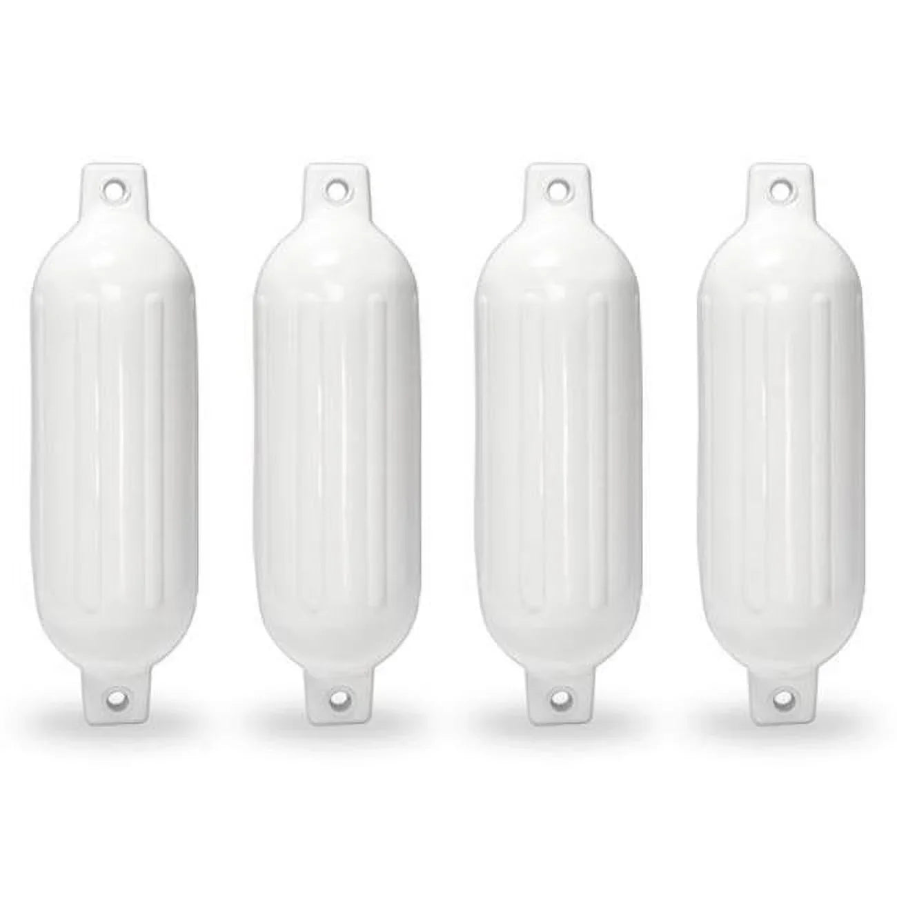 Ribbed 23 Piece Docking Dock Eye in. - Fender, Guard Kapsco White x Twin Moto Mooring Bumpers 6.5 Boat Pontoon Vinyl Inflatable 4