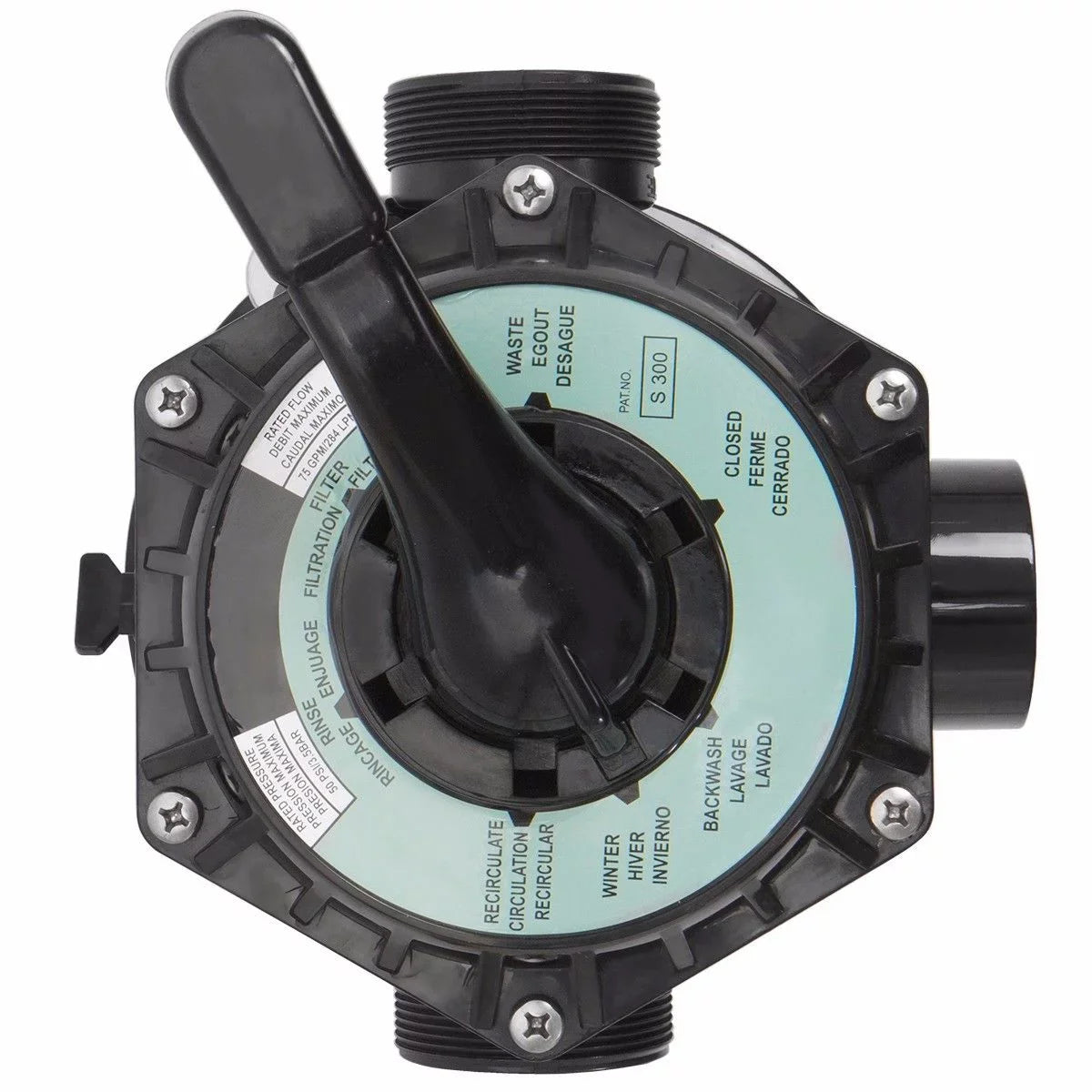 Pond Valve Ground to with Sand Filter Gallons XtremepowerUS Above System 29,400 7-Way Pool Swimming Inground up 24"