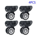 Set Universal Replacement Black Suitcase Wheels 4 Wheel Yuri Swivel Luggage