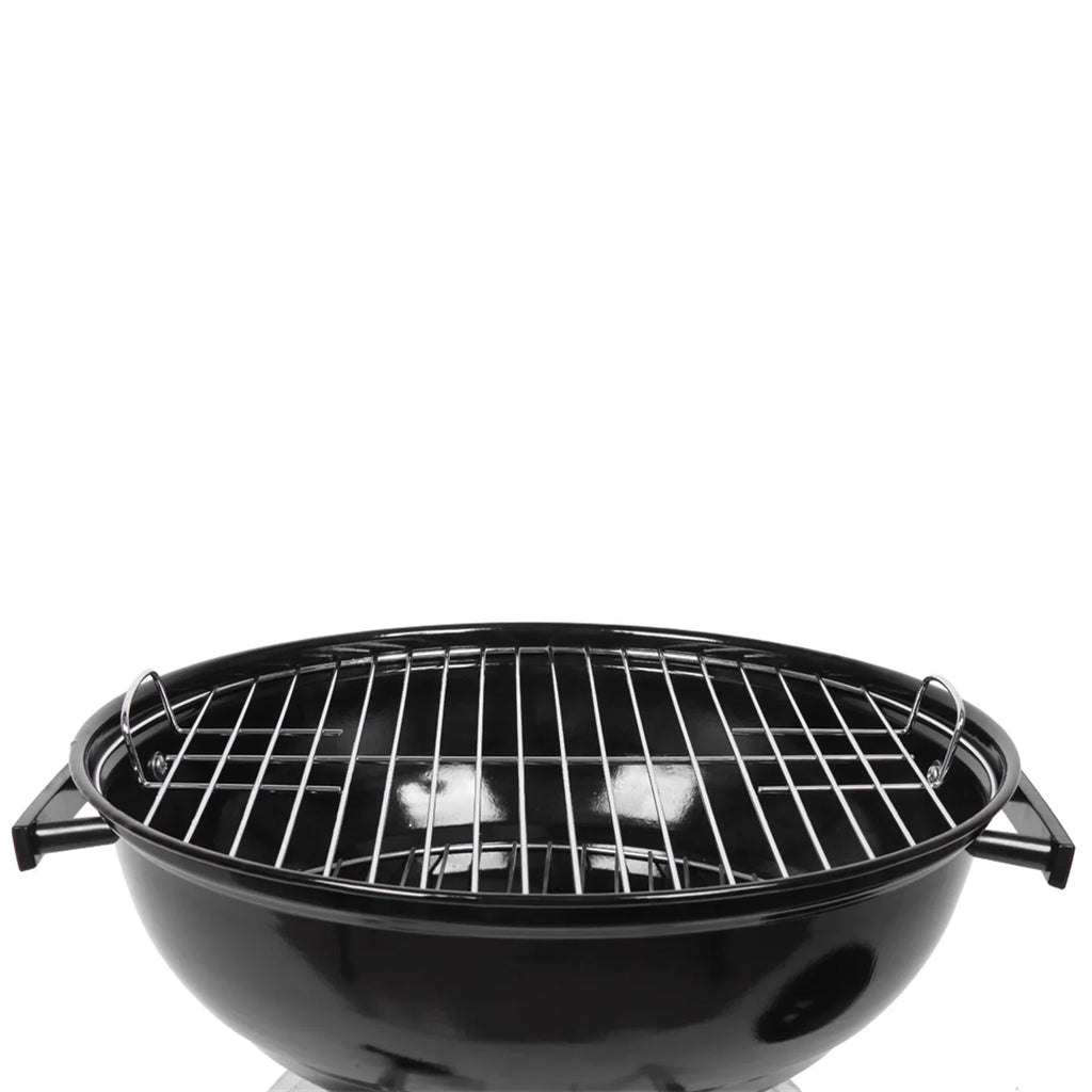 Storage Cooking Grill Camping Grill Grill Grate Wheels, Steel inch Outdoor 18 with Charcoal BBQ w/ on Area,