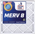 | 3-PACK | Filter Pleated Filters | MERV 12.5x19.5x1a MADE Furnace Filter | Size: Air IN 8 x King HVAC x 12.5 19.5 .75" USA A/C Actual
