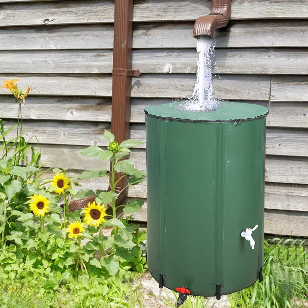 Downspout UBesGoo Storage System Tank, Rain Barrel, Collection Portable 100 Rainwater Gallon Collapsible Water