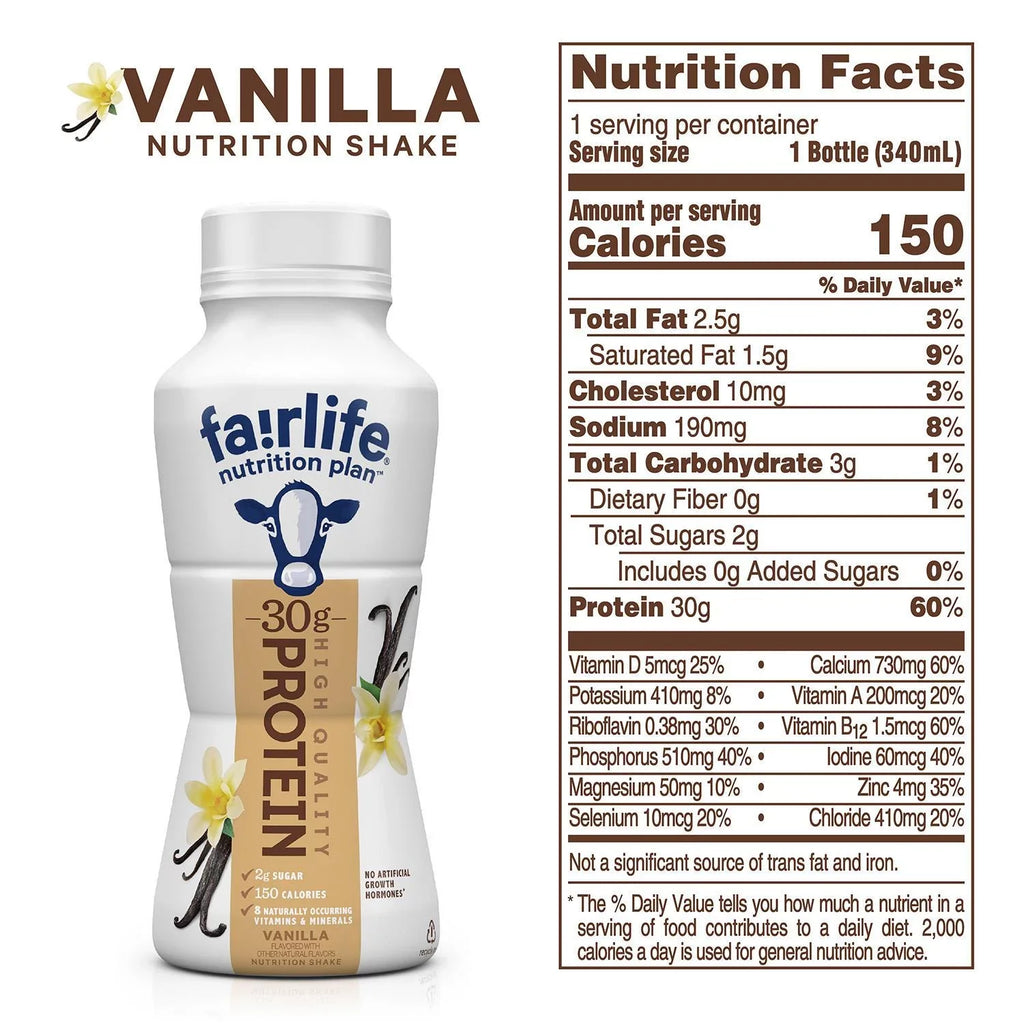 Plan oz. (11.5 Nutrition 12pk) Vanilla fl., Fairlife