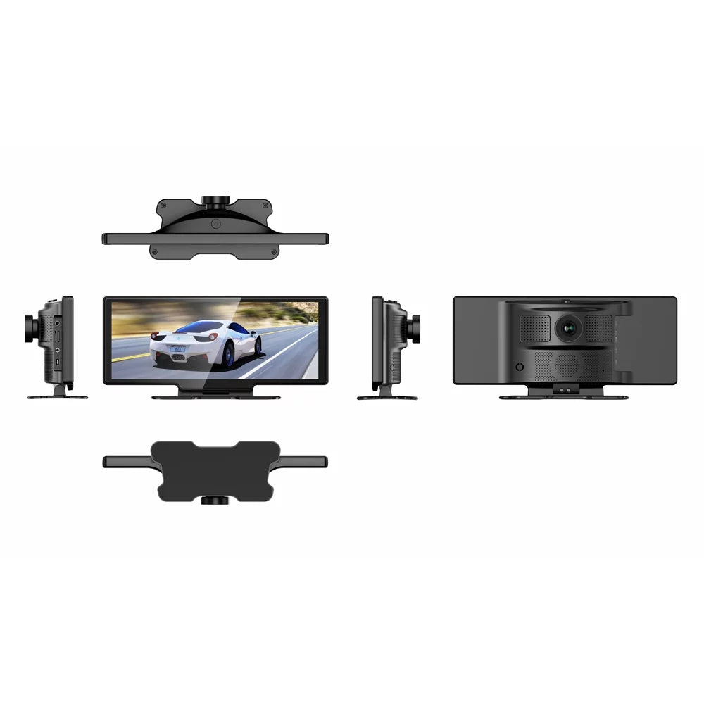 Degree 10.26in Auto Camera Car Car Recorder Recorder Navigation Wide Viewing System DVR Night Wide Global Screen Camcorder Cam Car 170 Dash Nebublu Positioning Video BT Angle