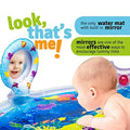 Mirror Perfect The Center Play rattles and Inflatable with Stimulation Activity Time Your Toddlers Baby's Growth Infants Fun Water Tummy Premium mat time Splashin'kids